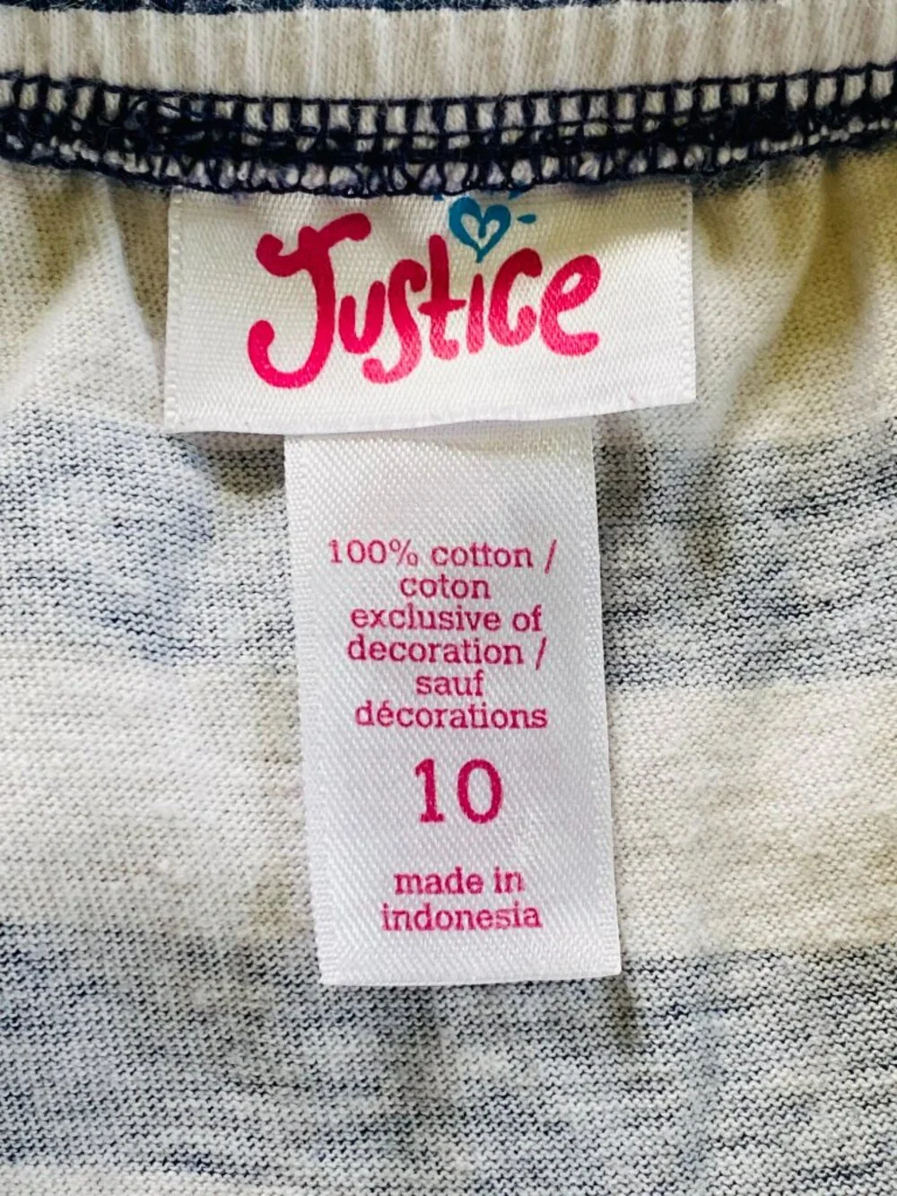 Justice Girl’s Size 10 Navy and White Floral dress with Red Floral Pin